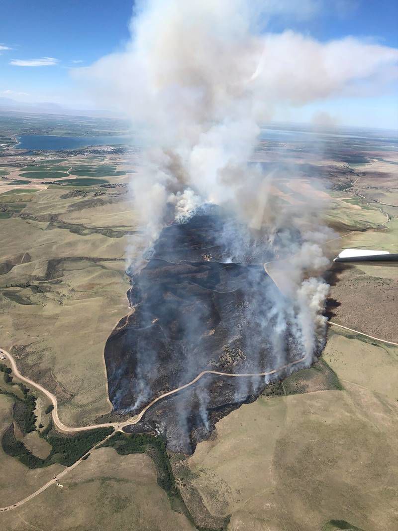 Cold Creek Fire (aerial)